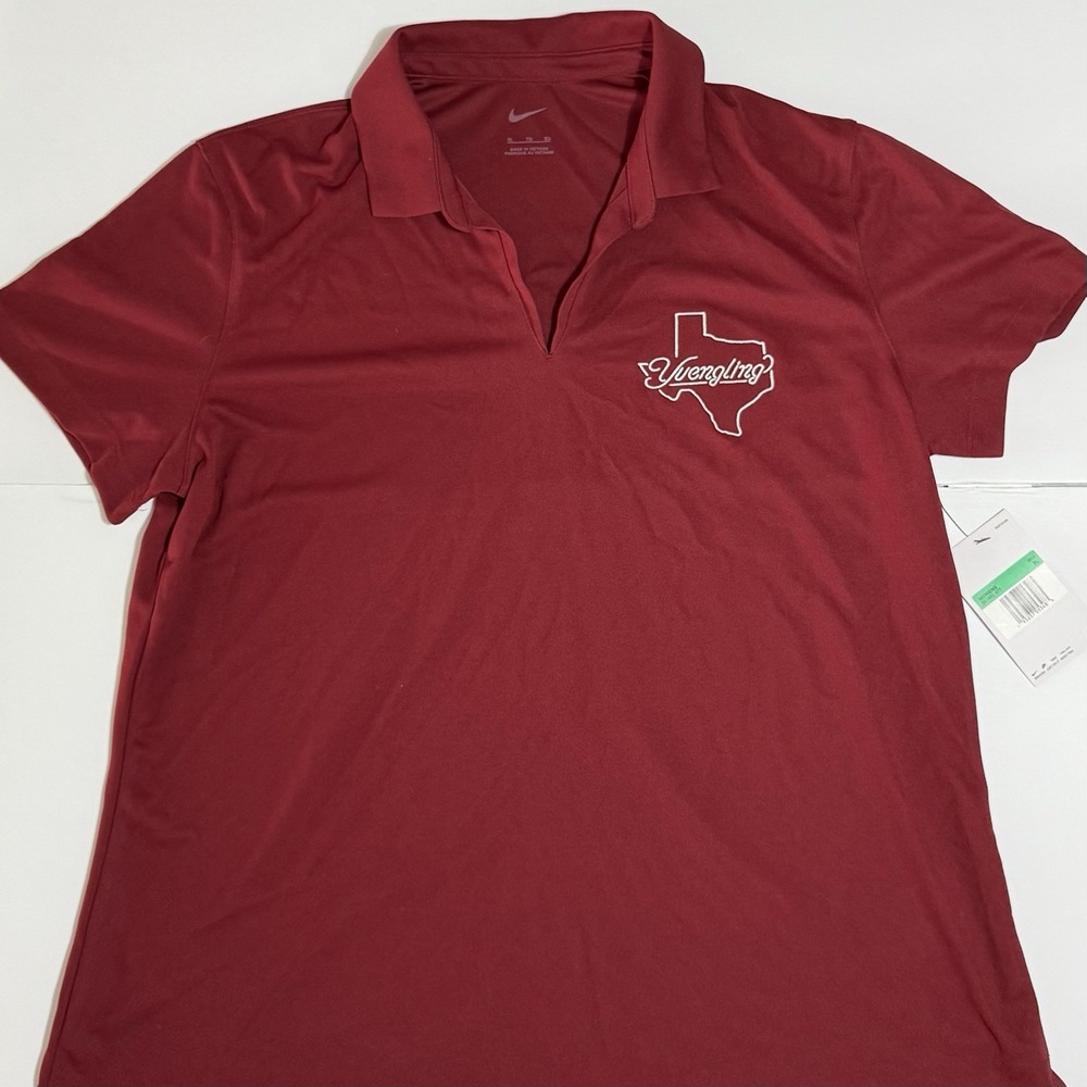 Nike Yuengling Polo Shirt Women's XL Red Golf Casual Top New